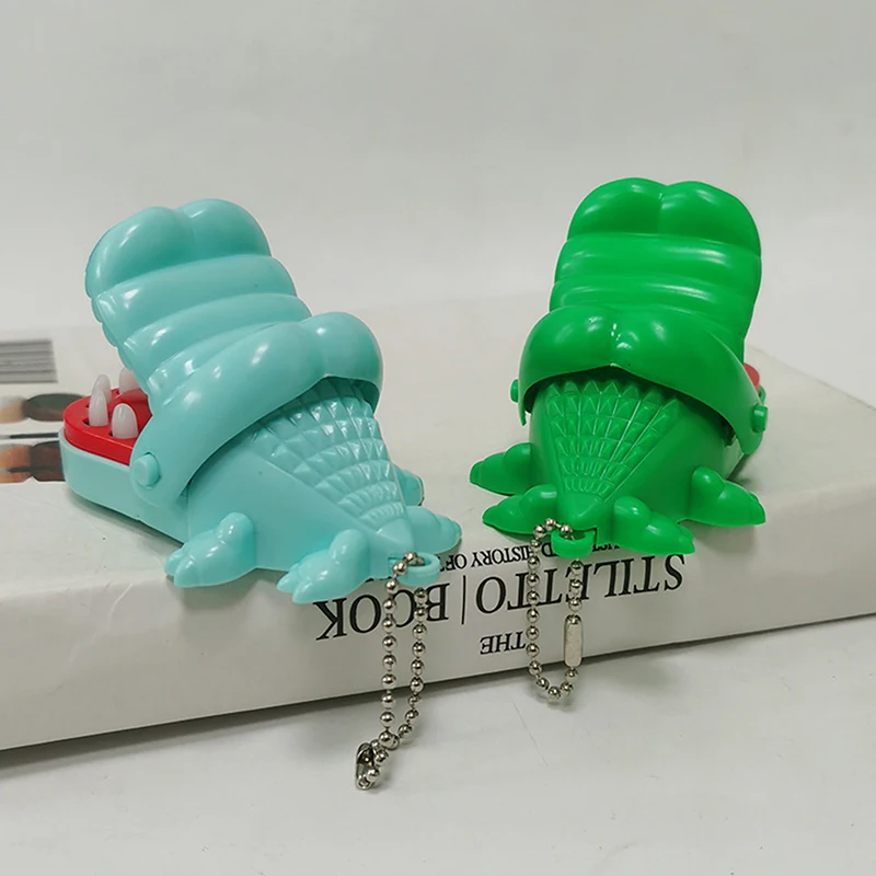 1PC Mini Biter Crocodile With Keychain Small Gift Biter Bit Crocodile Toy Tricky Crocodile