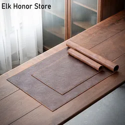 Luxury Leather Table Mat Home Kitchen Decoration Waterproof Zen Tea Mat Heat Insulation Mat Home Bowl Mat Cup Mat Tea Ceremony