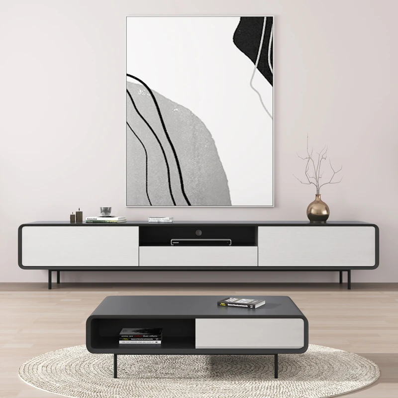 

Designer Light Luxury Small Apartments Cabinet Standing TV Stand High-end Modern Simple Nordic Living Room Floor Home Furniture