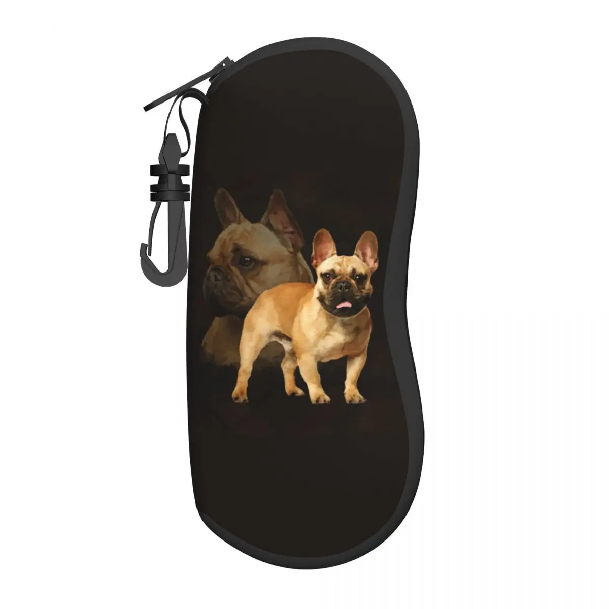 

French Bulldog Frenchie Dog Glasses Case Easy To Carry Box Cute Glasses Box Print Eye Contacts Case