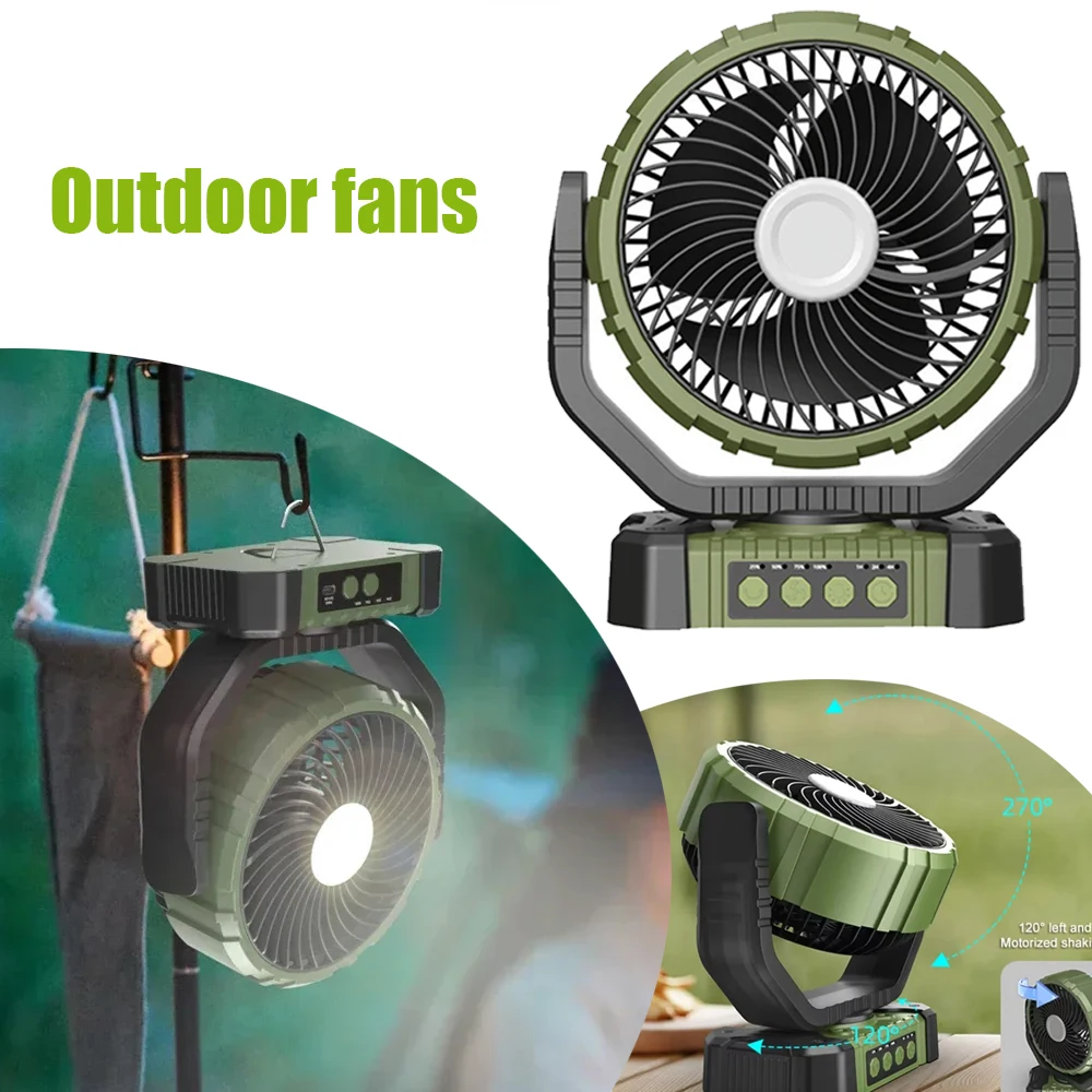 ハイキングキャンプファンledライトusb充電式、ハイキング、夜釣り、ピクニック、バーベキュー照明などに最適、1個