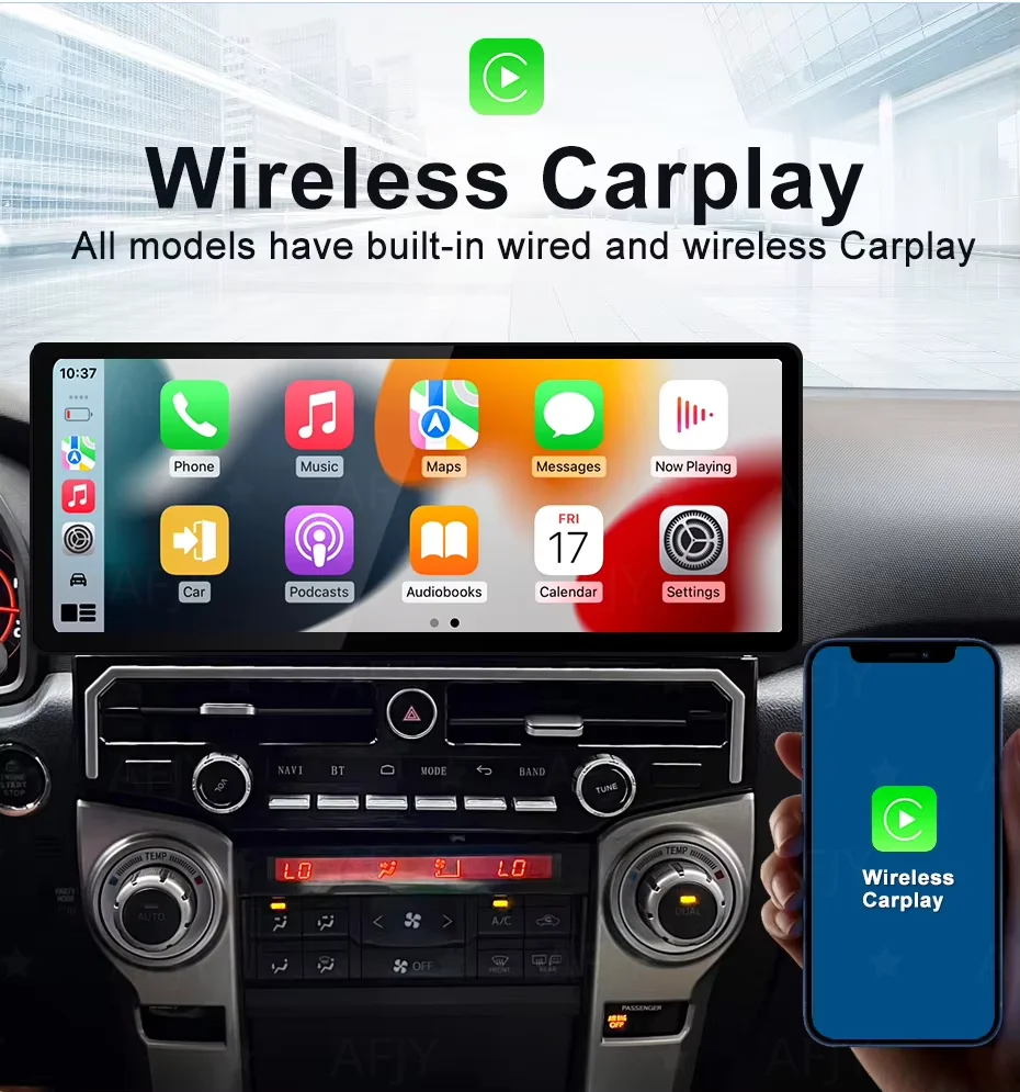 17 inch For Toyota 4 Runner 2010-2022 car Radio Multimedia Video Player Android 13 Carplay Android Auto 4G WIFI GPS Navigation