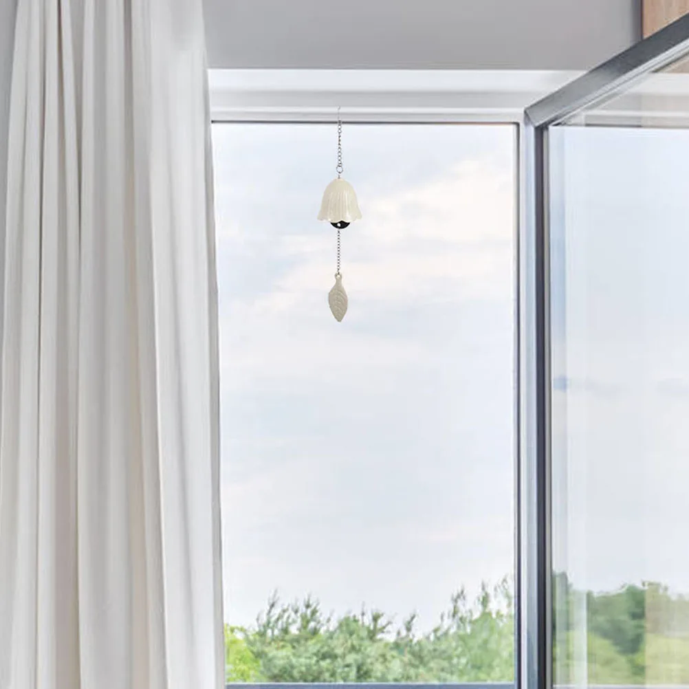 

2Pcs Vintage Hanging Wind Chime Wrought Bell Temple Style for Outdoor Garden Balcony Porch Hanging Bell Chimes