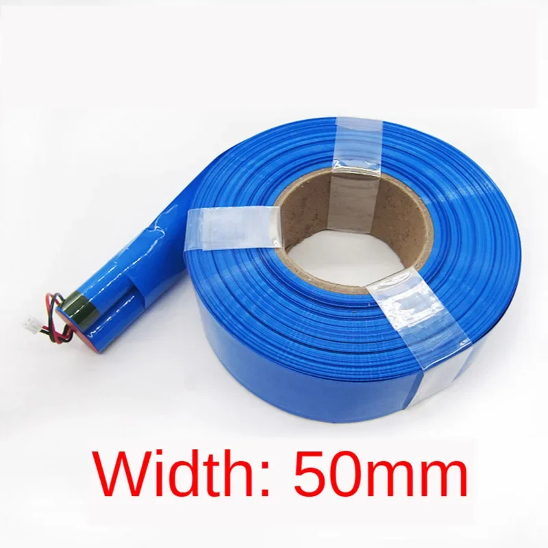 1m18650 21700 26650 32650 Lithium Battery PVC Shrinkable Tubing PVC Heat Shrink Tube 21700 Li-ion Wrap Cover Insulation Sheath