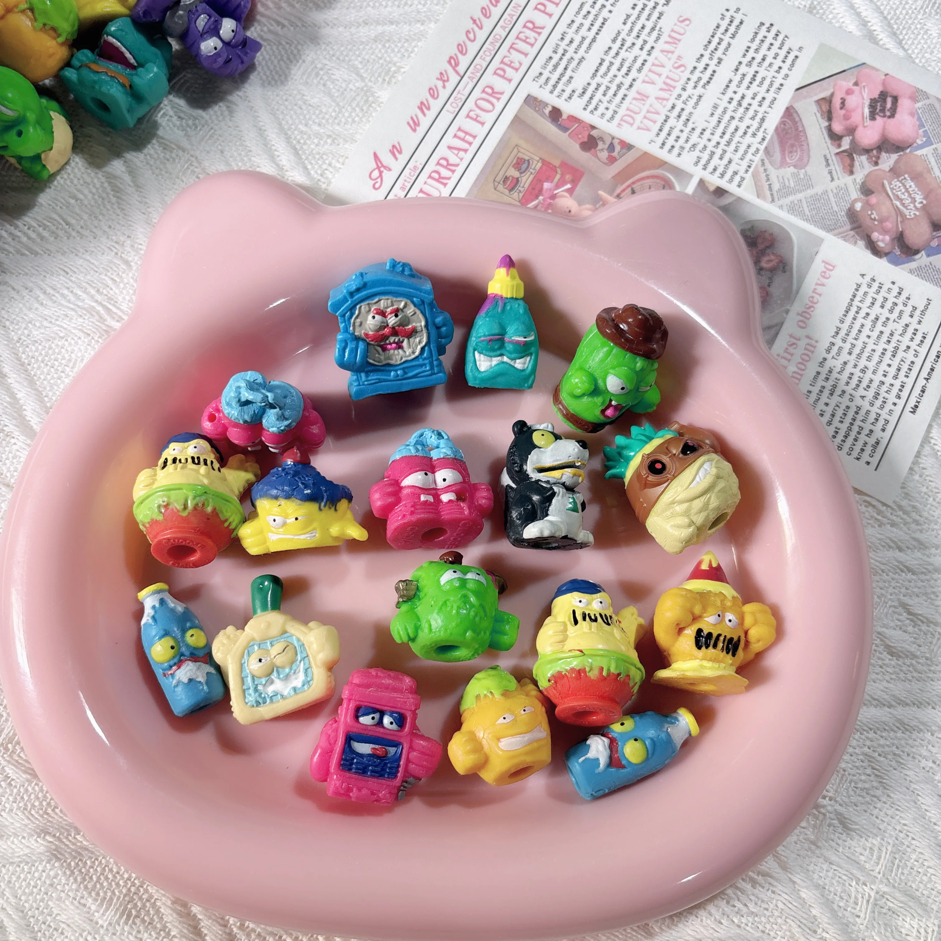 

20-100pcs Zomlings Trash Dolls Action Figures 3cm Grossery Gang Garbage Collection Model Toys for Kids Birthday Gift