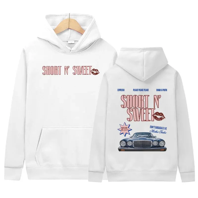 Sabrina Carpenter Short N Sweet Aesthetic Hoodie Please Please Please Retro Pullover Sweatshirt Men Women Casual Oversized Hoody