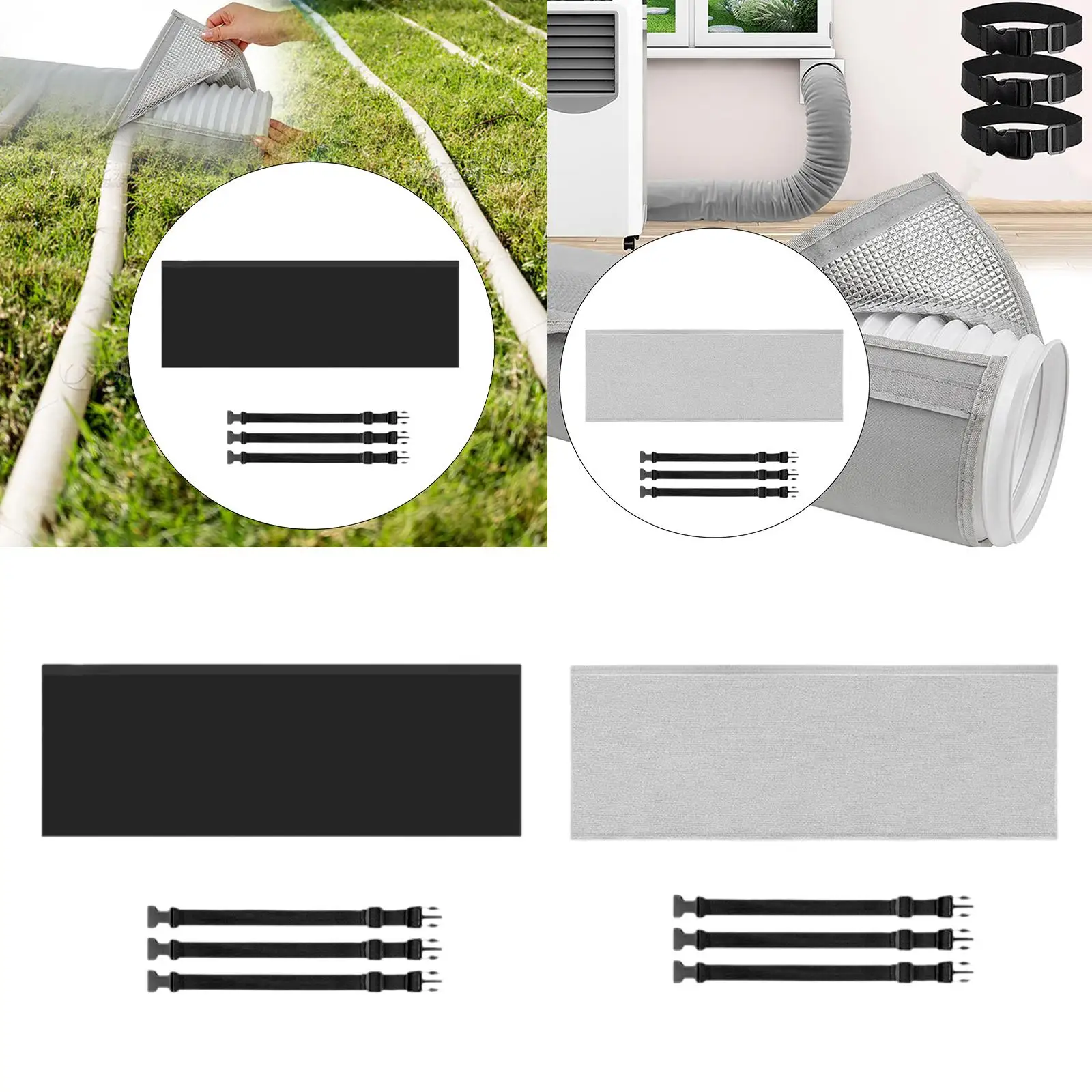 

Крышка шланга портативного кондиционера, изоляционная втулка портативного шланга переменного тока для выхлопного вентиляционного отверстия диаметром 5 и 5,9 дюйма