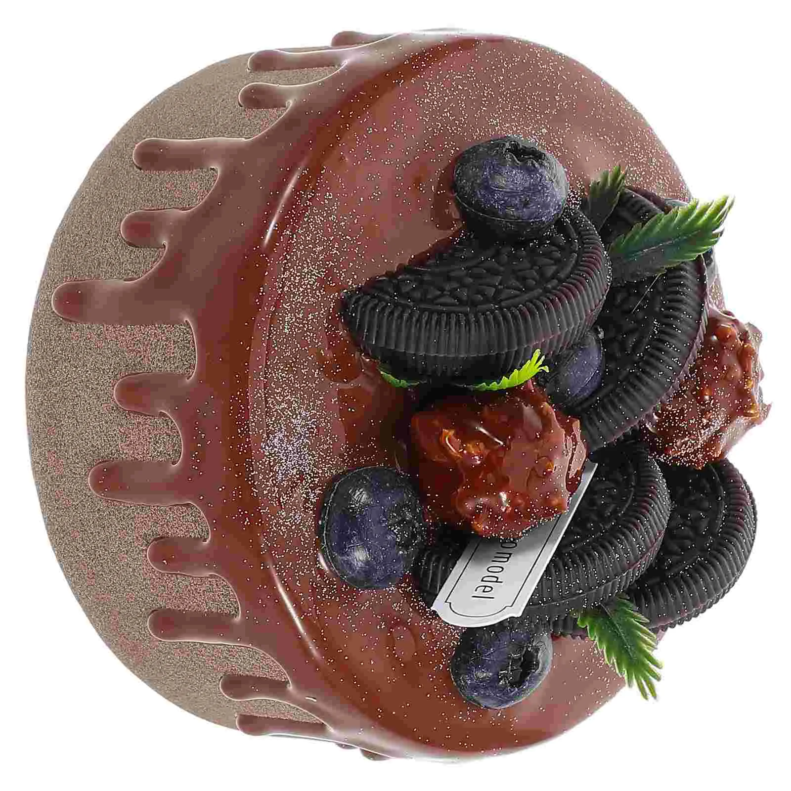 

Birthday Cake Model Artificial Cakes for Display Prop Food Fake Cupcake Decorated Faux
