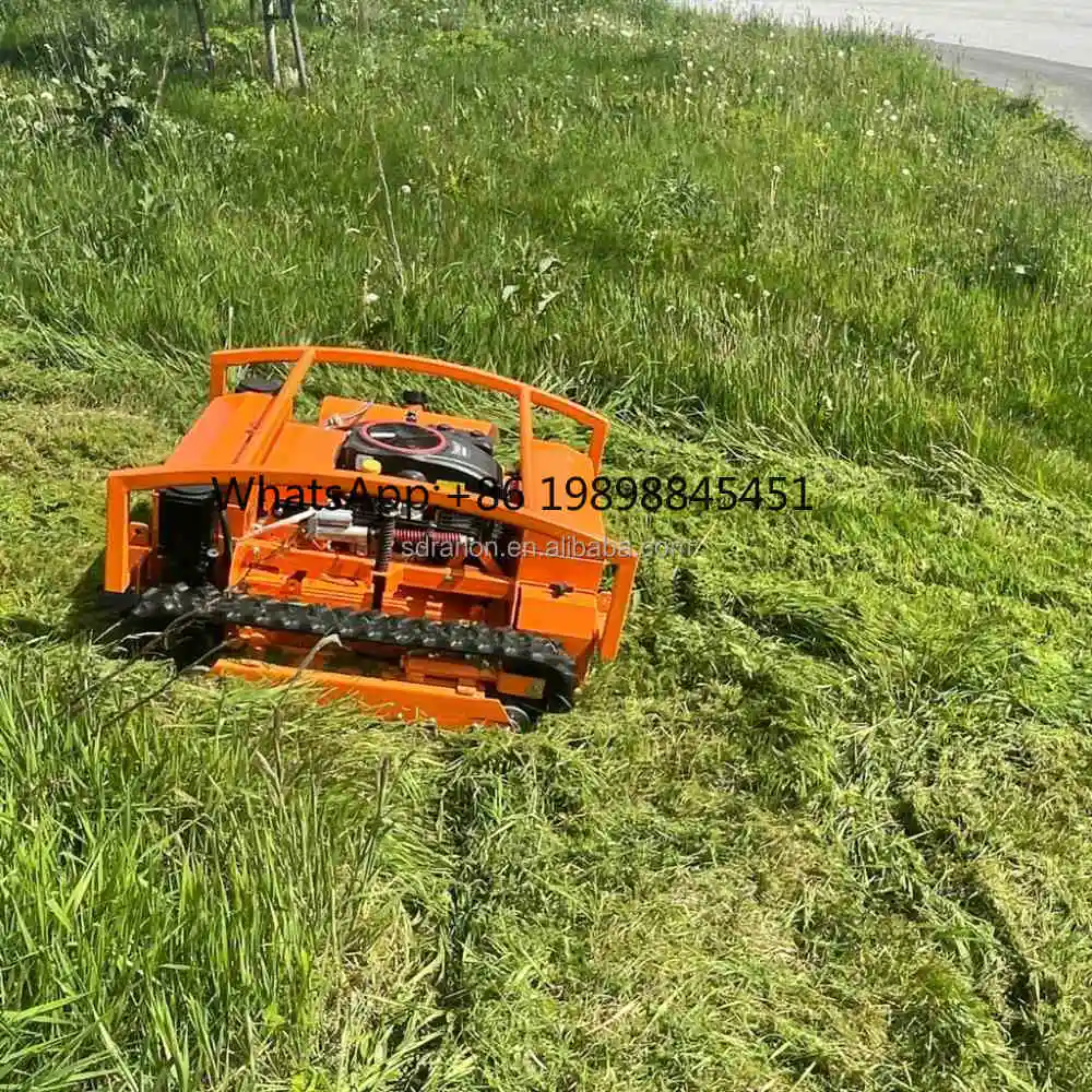 고품질 LM-800 크롤러 자주식 원격 제어 잔디 깎는 로봇 브러시리스 모터