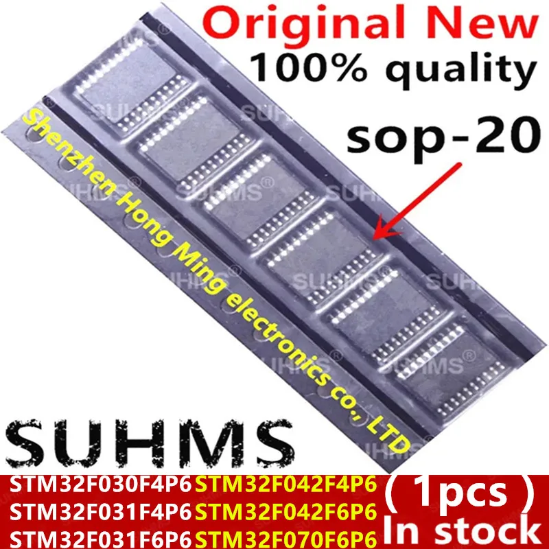 (1piece)100% New STM32F030F4P6 STM32F031F4P6 STM32F031F6P6 STM32F042F4P6 STM32F042F6P6 STM32F070F6P6 sop20