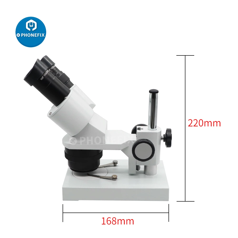 Compound Stereo Microscope 20X 40X Magnification Binocular Microscopio for Lab Soldering Electronics Industry Mobile Repair