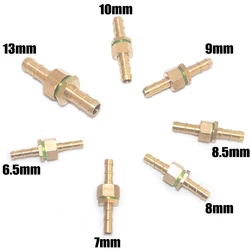 Mangueira de bronze Connector Joiner, Água Mangueira Tubo Repair Tap, Adaptador Fit para Jardim, 6mm, 7mm, 8mm, 9mm, 10mm, 13mm, Tamanho Igual, União, 1PC