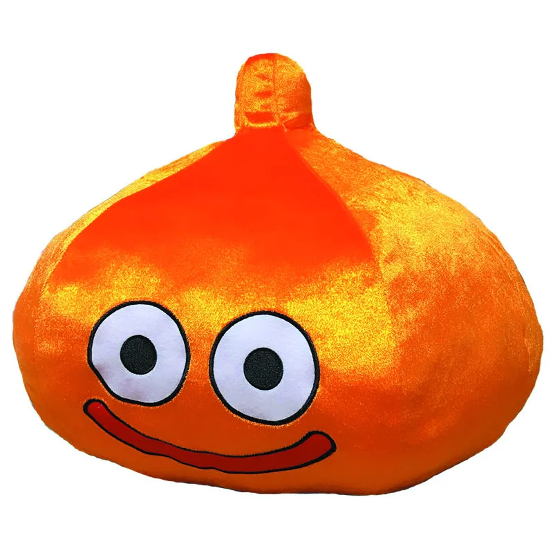 New Cute Game Dragon Quest Orange Slime Beth Large XL Plush Pillow Cushion Stuffed Doll 42*35cm Kids Boys Toys Gifts