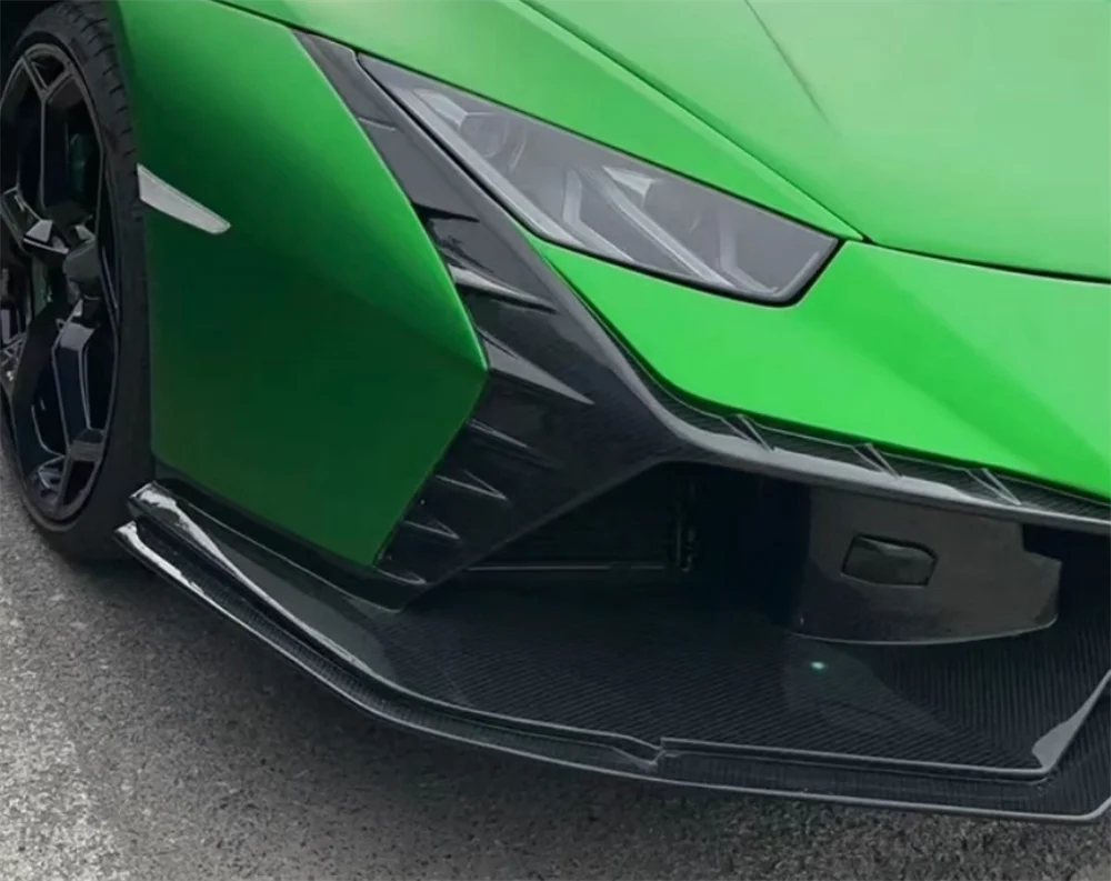 تستخدم لامبورغيني هوراكان LP610 LP580 EVO ترقية Tecnca نمط ألياف الكربون طقم الجسم المصد الأمامي محرك هود