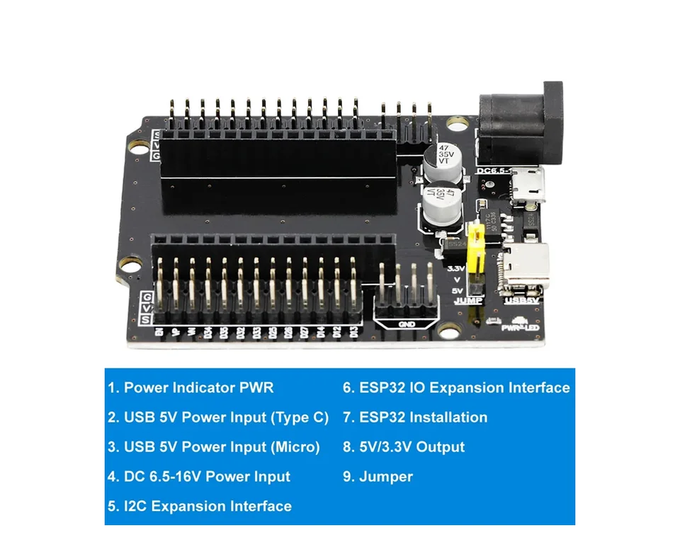 ESP32-DevKitC ESP32 Entwicklungsboard XTVTX 3 Stück ESP-WROOM-32D Node