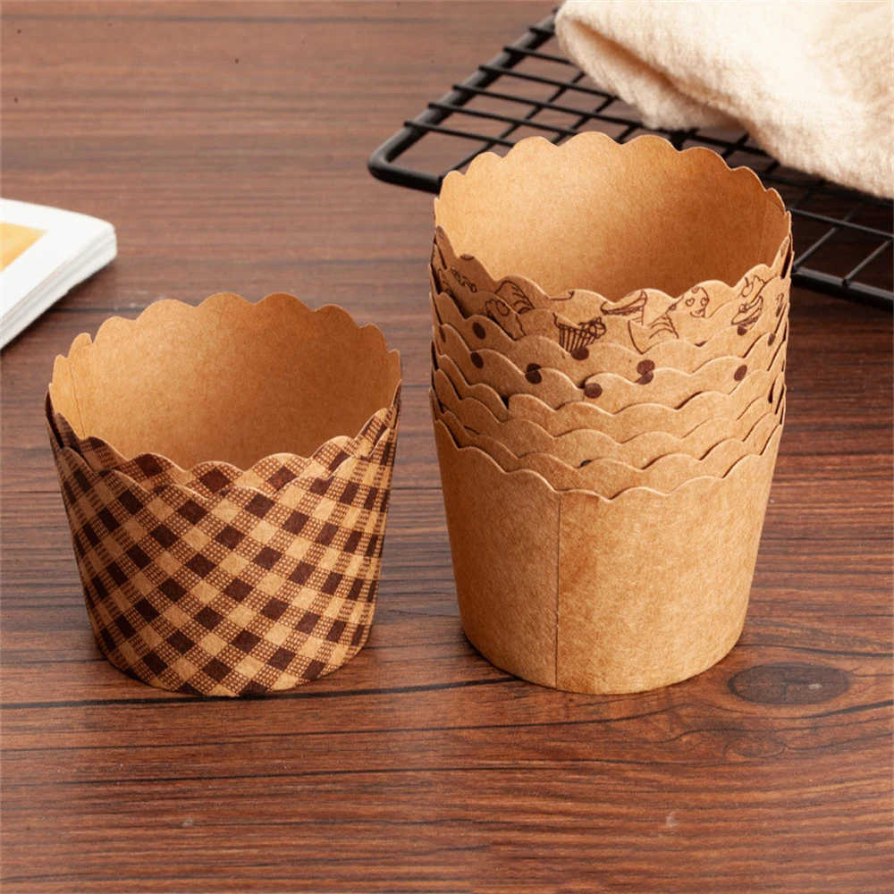 1/2/4PCS  heat-resisting Baking Cup Withstand Temperature Of About 180-200 ℃ Safe Materials  Mini Paper Cup Grease Proofing