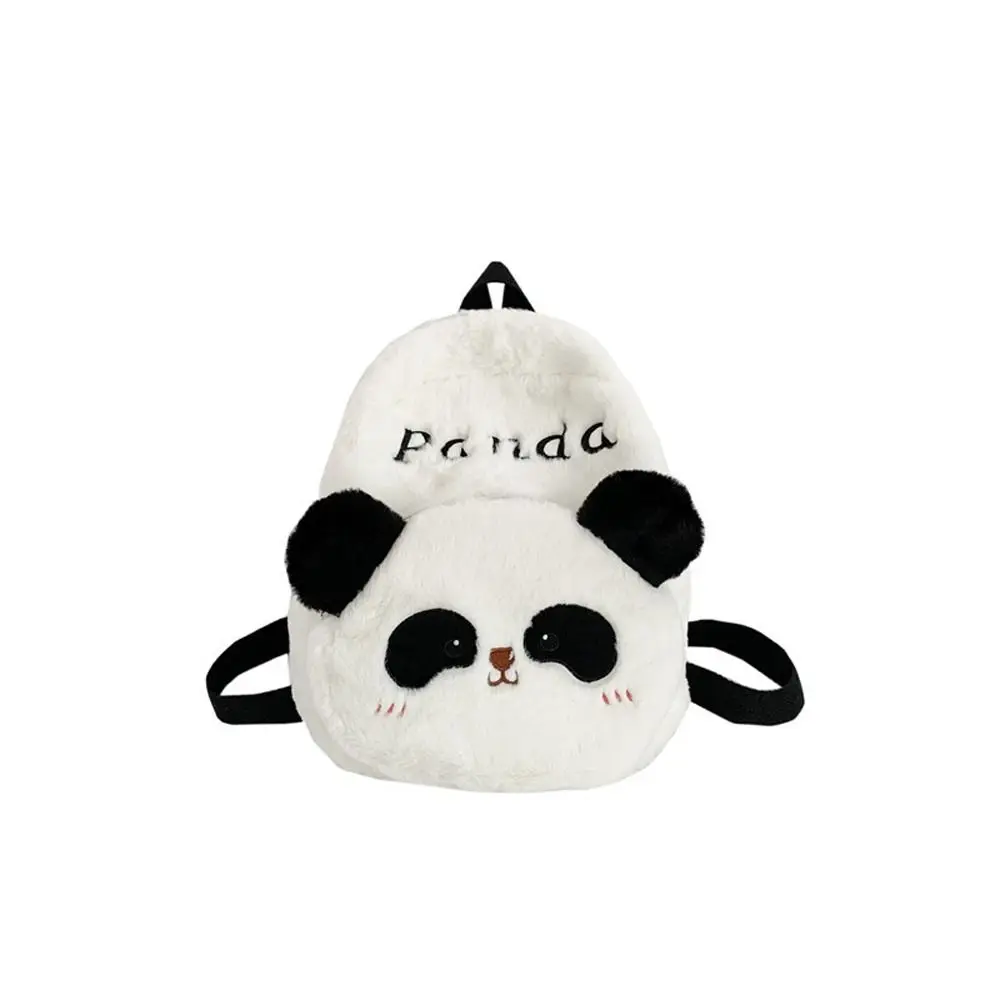 

Plush Panda Backpack Korean Style Animal Students School Bag Crossbody Bag Stuffed Bags Cartoon Messaage Bag Girls/Female