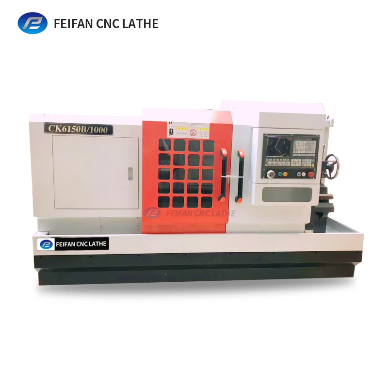 เครื่องกลึงโลหะ CNC เตียงแบน Ck6150จีน