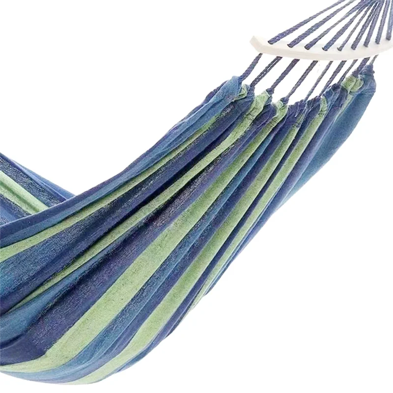 ポータブルハンモックキャンプ厚手スイングチェア屋外吊り下げベッドキャンバスロッキングチェアハンモックスタンドなし-AT30