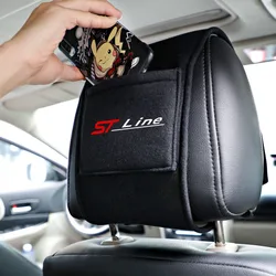 Car Seat Headrest Cover Breathable Headrest Cover for Ford ST-line Focus 2 3 Mondeo Ecosport Kuga Mk4 Fiesta Mk3 Accessories