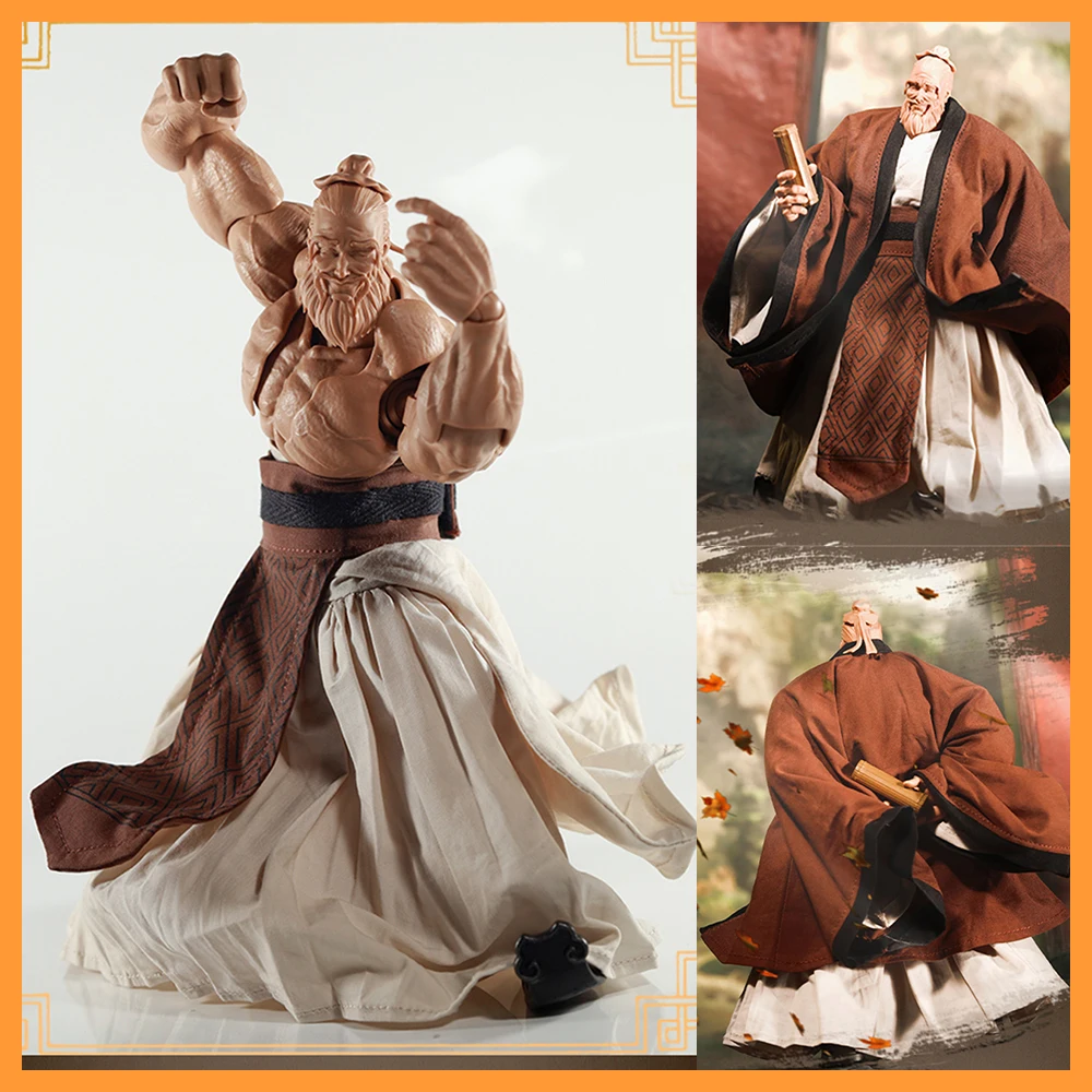 【衣類のみ】Romankey 1/12スケール スーパーモバイル男性ヌード ビッグマン 孔子服 孔教制服 6インチアクションフィギュアモデル用