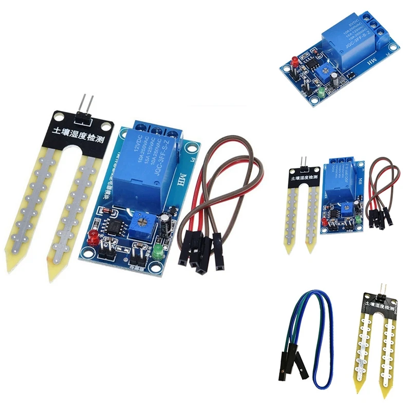 Soil Moisture Sensor Relay Control Module Automatic Watering Of The Humidity Starting Switch