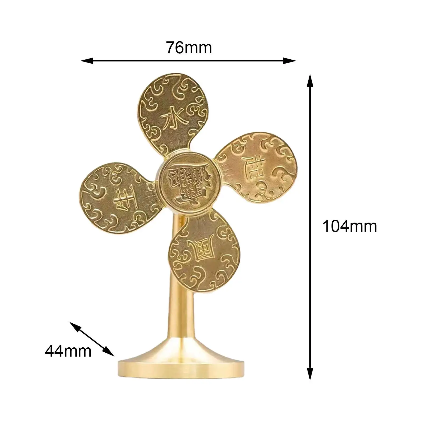 Good Luck Financial Ornaments Feng Shui Resin Statue Wealth Windmill Transportation Gifts for Cabinet Living Room