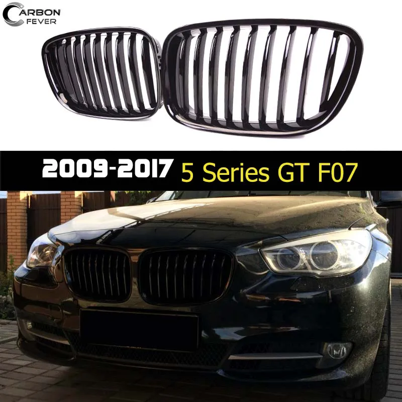 Front Bumper Kidney Grille Mesh For BMW F07 5 Series Fastback GT Gran Turismo 2009-2017 ABS Car Accessorie Racing Grill