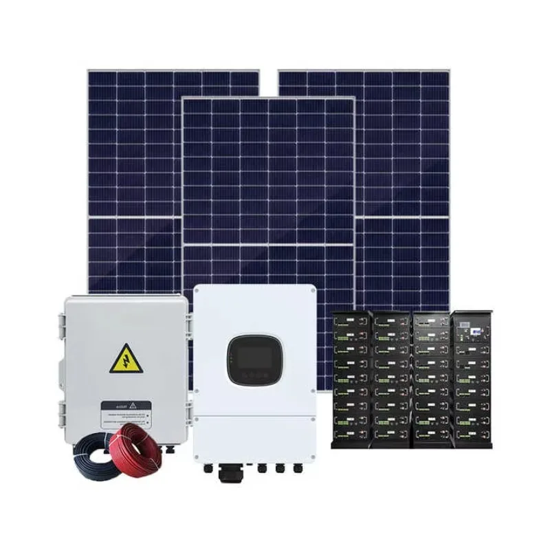 5-10kW  inverter LiFePO4 lithium battery, full set of home backup grid solar system complete kit CAN