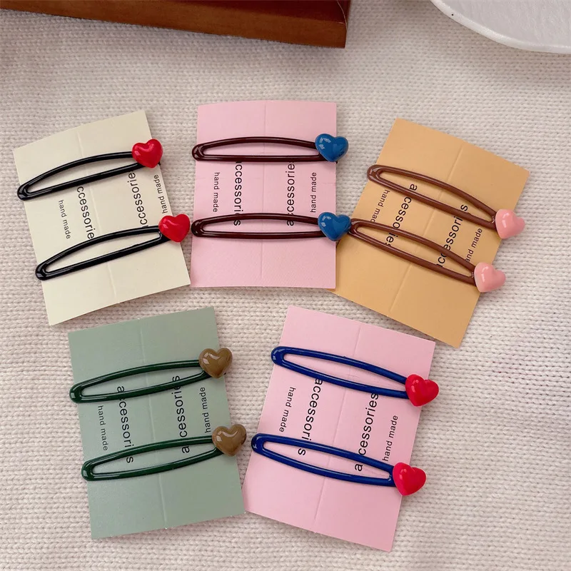 ハンスウィートペアbbクリップヘアピン女性用前髪サイドヘアピン気質ブレイククリップワンワードヘアピン