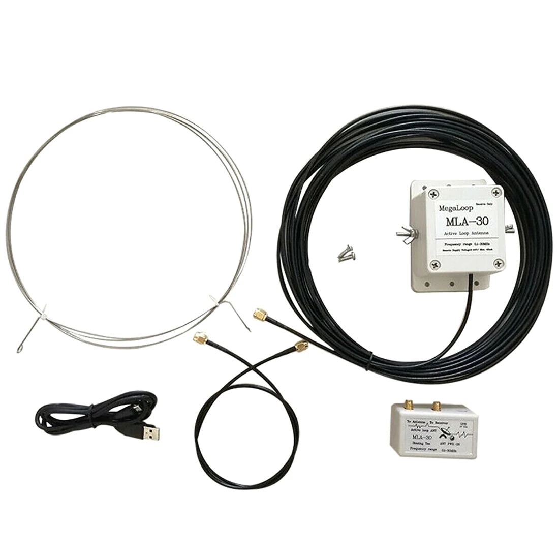 New MLA30+ MLA-30 MLA30 Plus Active Magnetic Loop Antenna HA SDR Short Medium Wave Radio Antenna Low Noise 500KHz-30MHz