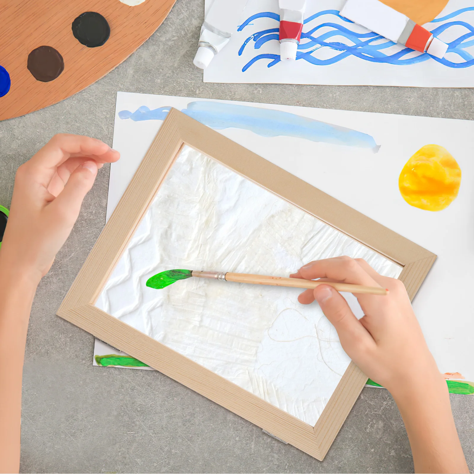 

3 pcs Frames Making Screens Wooden For Handmade Diy Craft Projects Making Supplies Handicraft Frame Paper Craft Frame Handmade