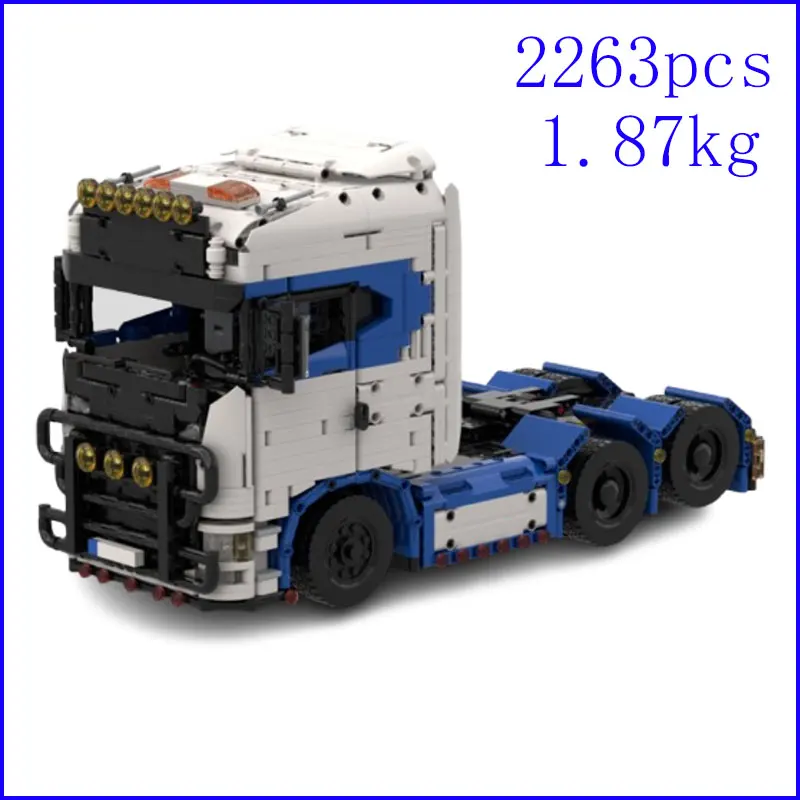 Spot MOC-204214 203789 Anhänger LKW LKW DIY kleine Partikel Montage Baustein Lernspielzeug Modell Geschenkset Ornament