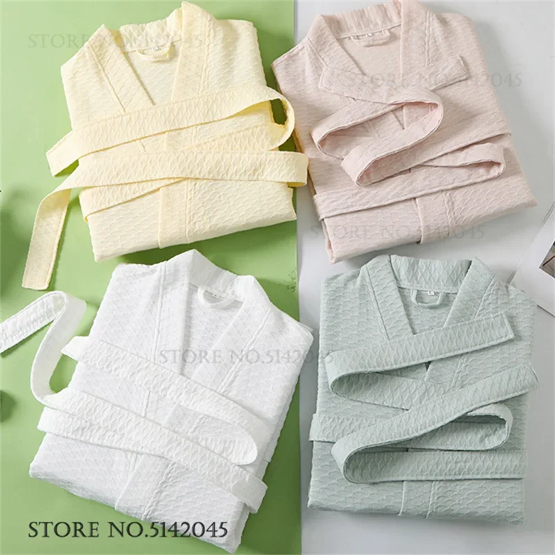 

Women's Cotton Robe Sexy Intimate Lingerie Spring New Couple Sleepwear Kimono Bathrobe Gown Loose Casual Home Dress Loungewear