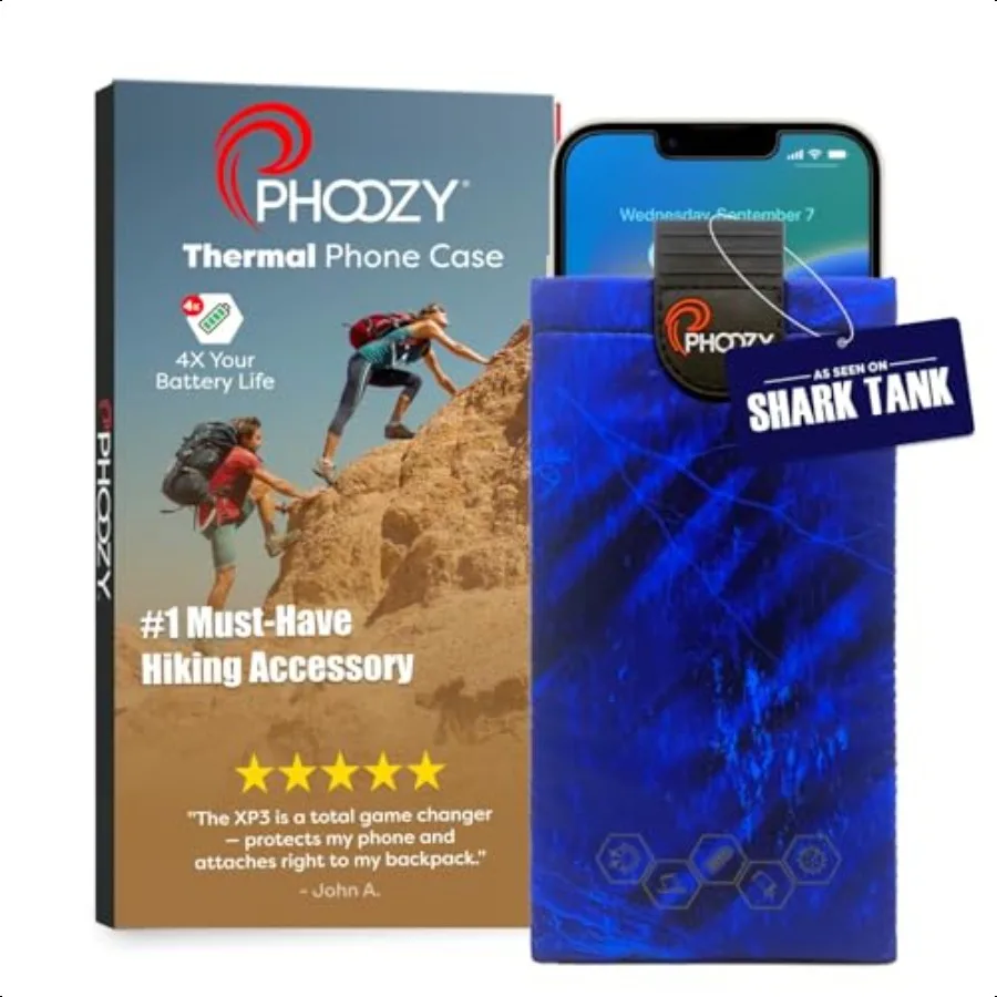 

PHOOZY Thermal Phone Case XP3 Series: UltraRed Insulated Cell Phone Pouch Prevents Overheating Extends Battery Life Drop Protec