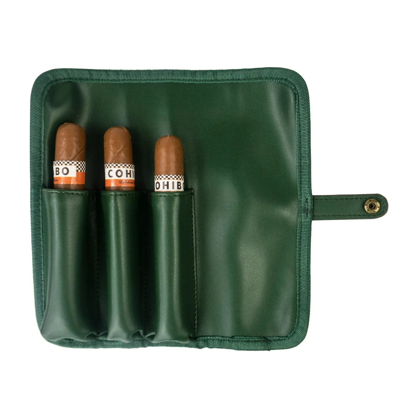 

Portable Cigar Case 3 Tube Capacity Cigar Bag Travel PU Leather Storage Case Cigar Holster Puro Smoking Accessories