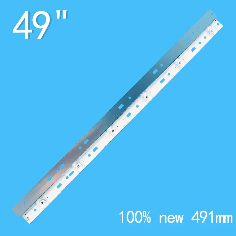 New 10PCS/lot 6LEDs 3V For 49" TV SW50D06A SW50D06A-ZC14CG-02 K50 K50J 7710-650000-D000 10 Telefunken TF-LED50S13T2 303SW500031