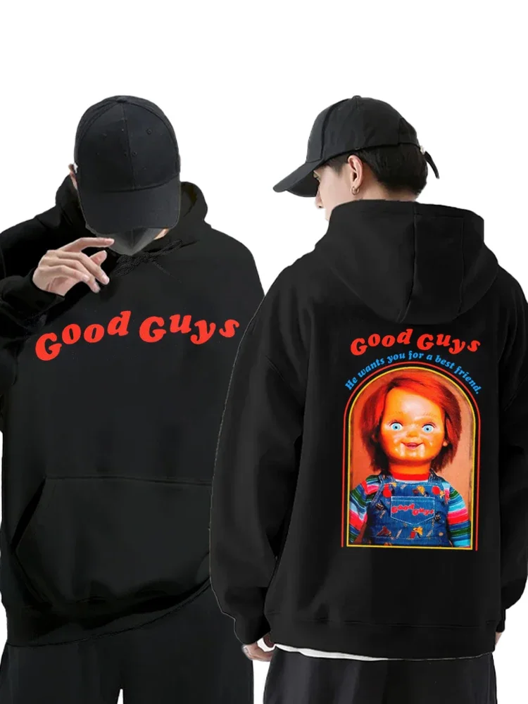 New Spring And Summer New Hooded Cotton Fashion Good Guys Printed Men's Comfortable Hoodie Pullover Hip Hop Street Hoodie