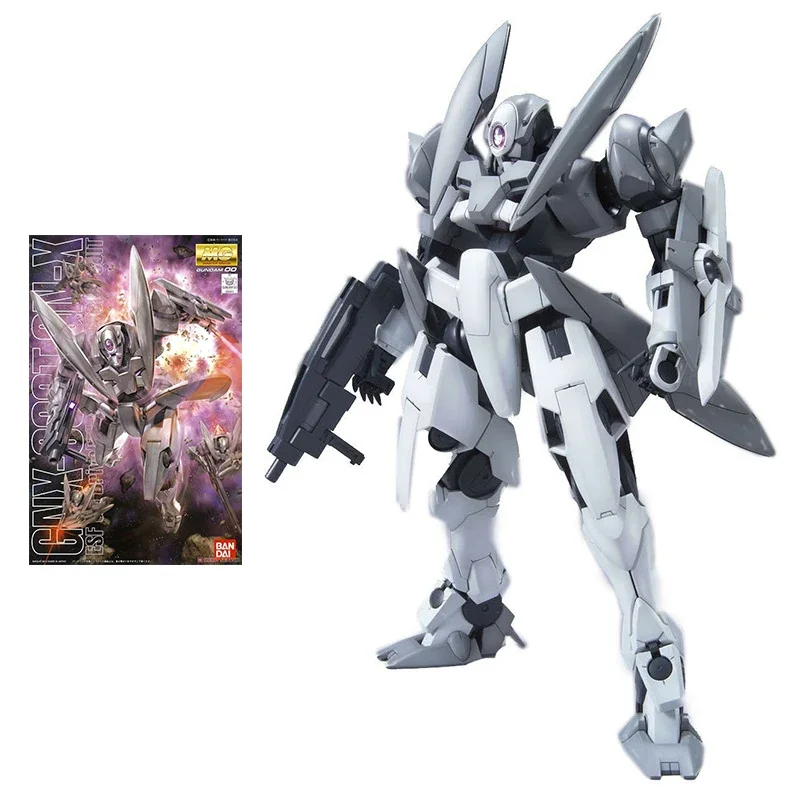 

Bandai Gundam Model Kit Anime Figure MG 1/100 GNX-603T GN-X JinX Set Genuine Gunpla Model Action Toy Figure Toys for Children