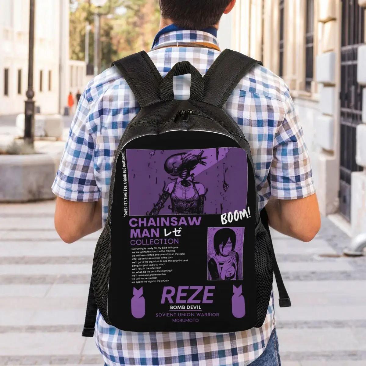 Motosserra Homem Laptop Mochila Mulheres Homens Moda Bookbag para a Escola Colégio Estudante Reze Sacos