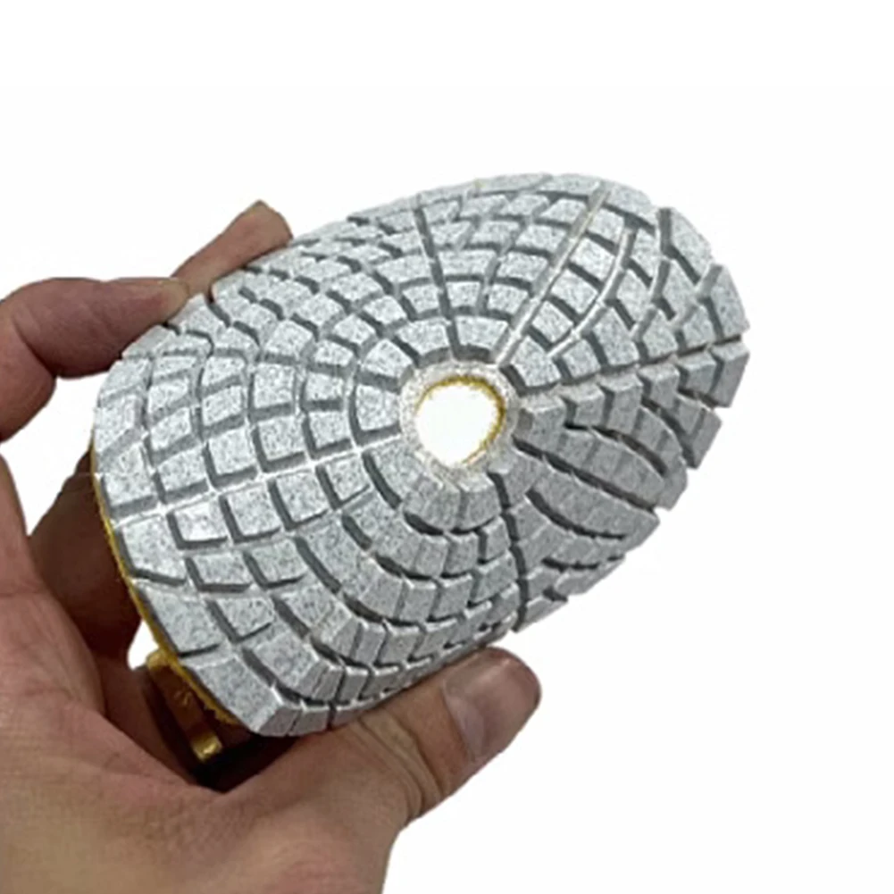 2 Pcs 100mm/4inch Diamond Polishing Pad 50-500 Grit Grinding Discs Polish Pad for Marble Granite Concrete Countertop Stone