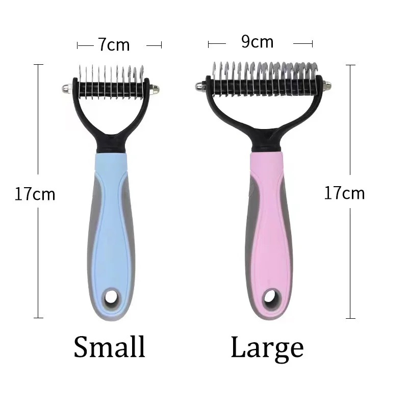 New Pet Dog Hair Brush Deshedding Brush Cat Brush Rake Puppy Grooming Tools Cat Dog Cleaning Pets Dogs Accessories