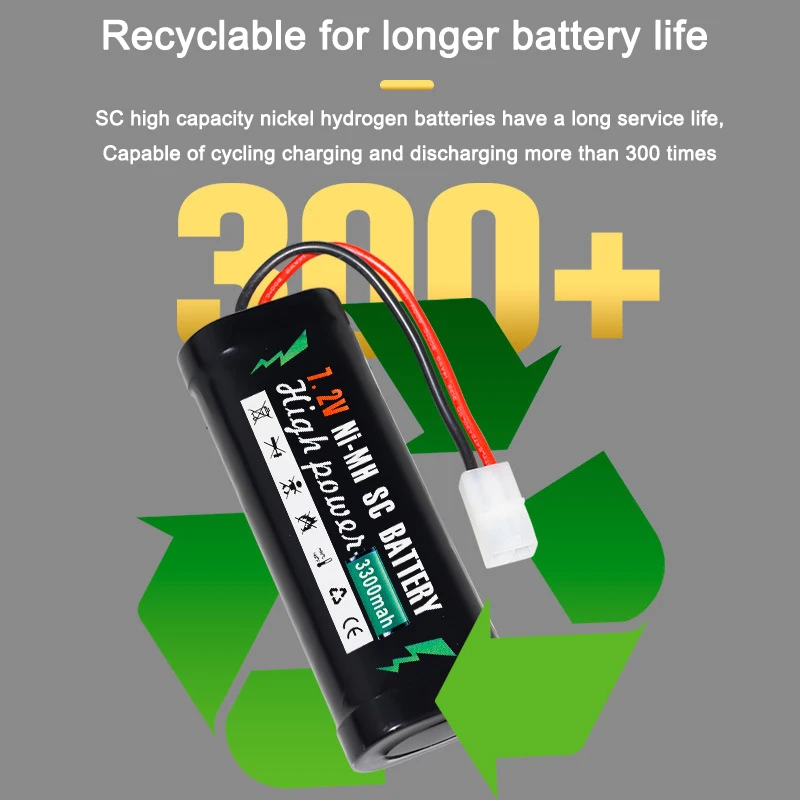 7.2V 3300mAh Ni-MH Battery Pack Tamiya Plug With USB cable High Capacity SC*6 Cells for RC Car Toys Battery for RC Racing Cars