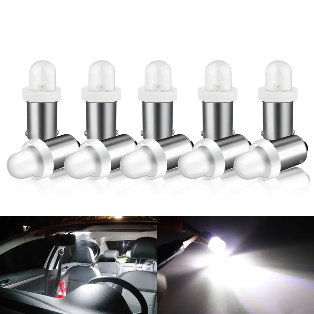 

10PCS NEW Super Bright 12V Car Led Light BA9S LED Light Bulbs T4W LED Instrument Panel Gauge Dash Interior Light Reading Lamp