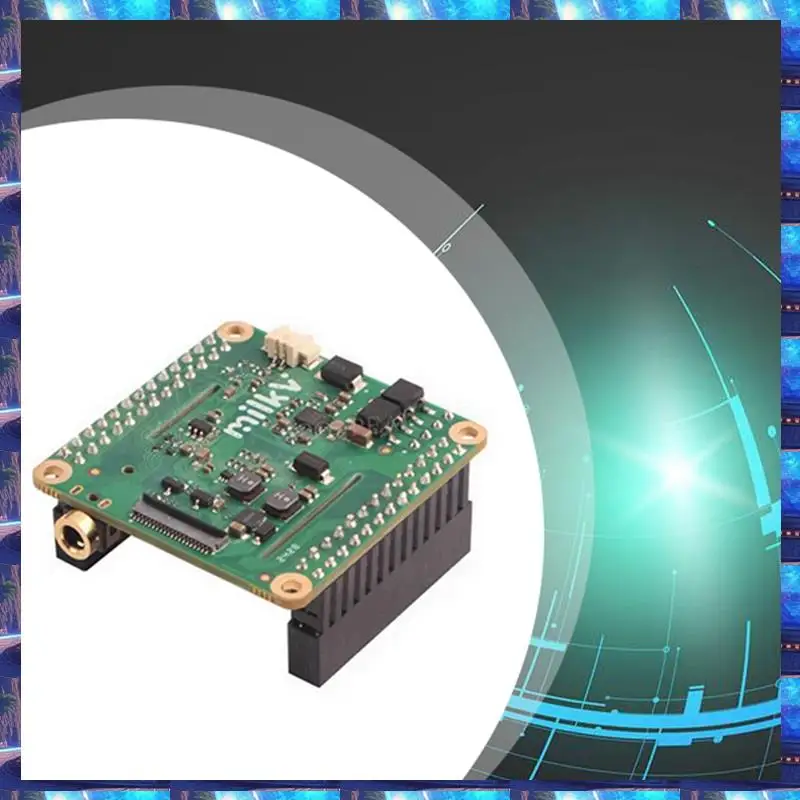 

2025 для Milk-V Duo S Poe HAT Плата расширения MIPI DSI и аудиоинтерфейс Поддержка источника питания POE B, для Milk-V Duo S Poe HAT E