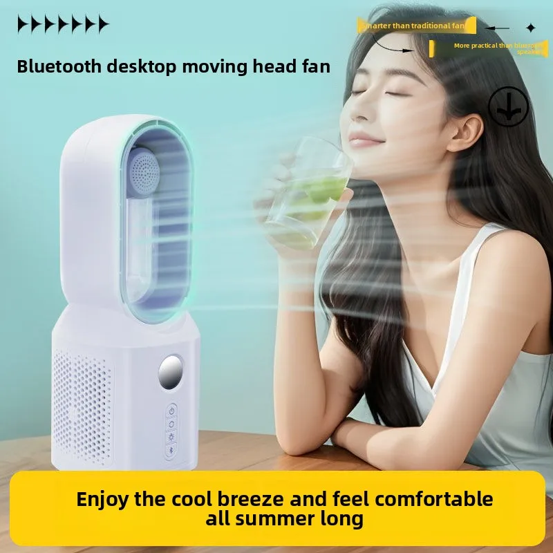 

Настольный вентилятор для кондиционирования воздуха, новинка 2025 года, охлаждающий вентилятор, маленький USB-безлистный бесшумный электрический вентилятор для общежития, большой ветер