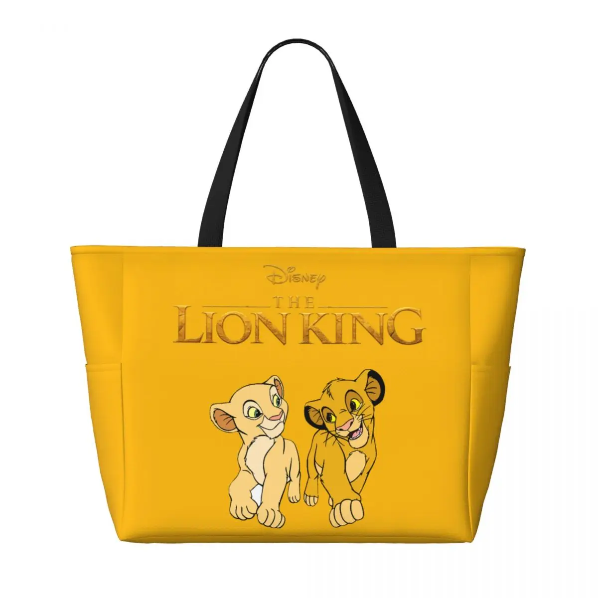 Custom Large The Lion King Tote Bag Women Shopping Shoulder Beach Gym Travel Bag