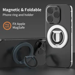 For MagSafe Double Sided Magnetic Phone Ring Holder Portable Folding Cellphones Stand Phone Accessories Support Bracket Grip Tok