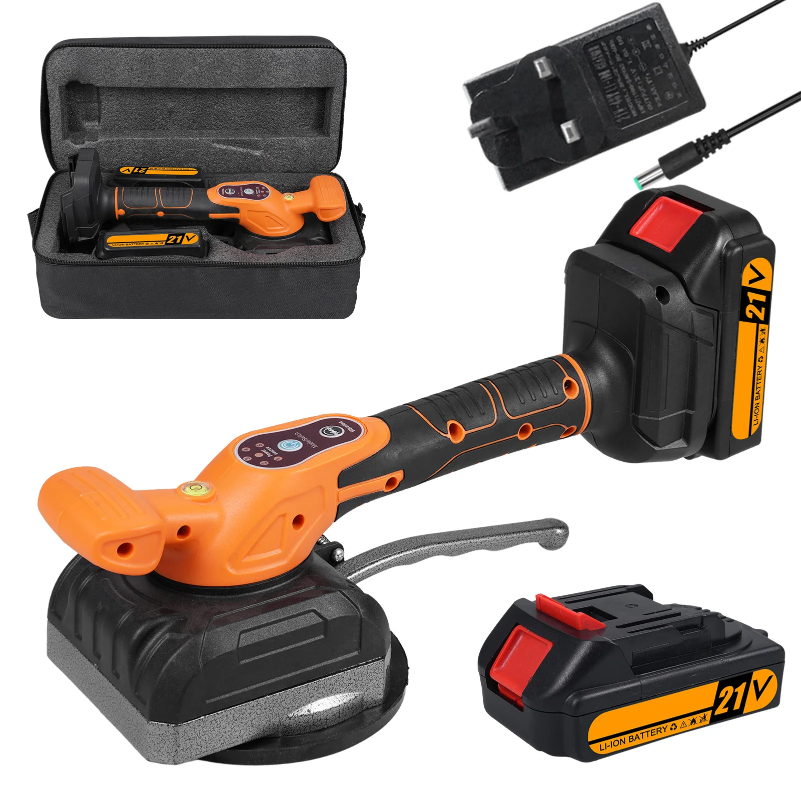 

Вибрационная машина для выравнивания плитки 21В, инструмент для укладки плитки с 5 скоростями, высокой нагрузочной способностью, для укладки настенной и напольной плитки