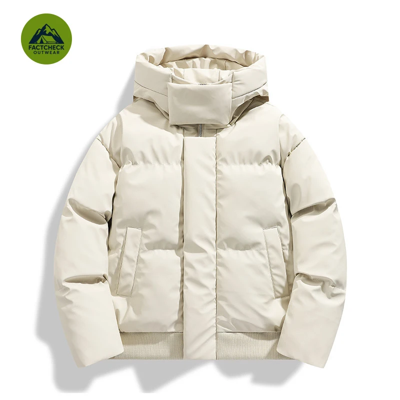 FACTCHECK EU US Size High Quality IZEXX American Style Heavy Cotton Coat Men, Thick Hooded Jacket, Cleanfit Loose Warm Outerwear